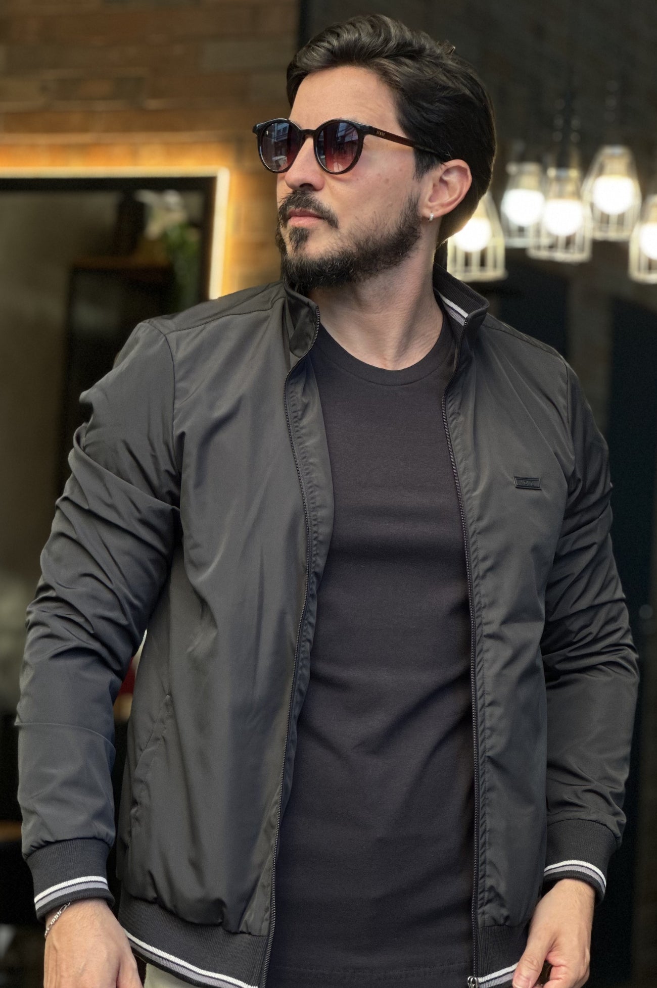 Jaqueta Casual Preta DLZ