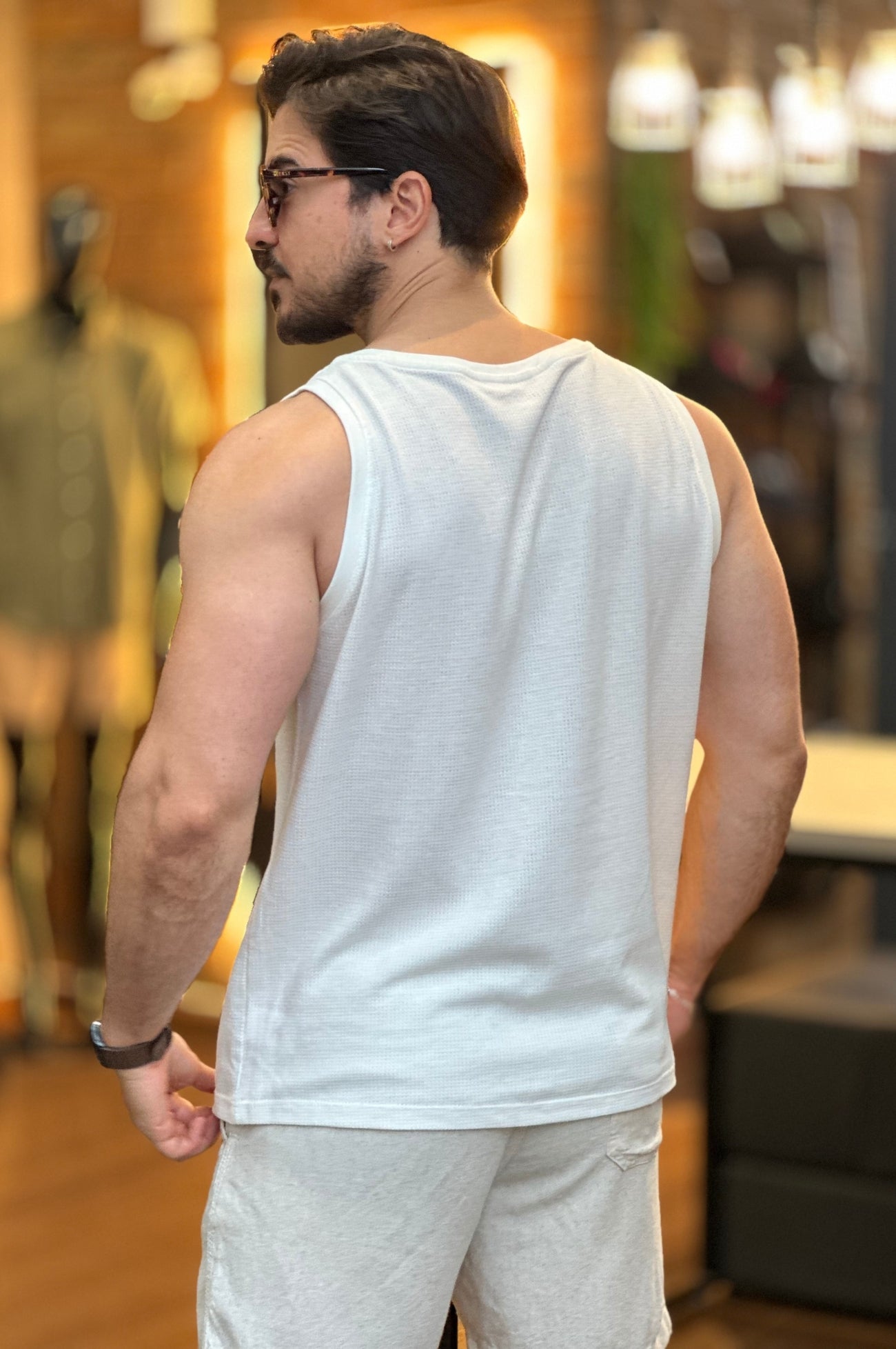 Regata Texturizada Algodão Docthos