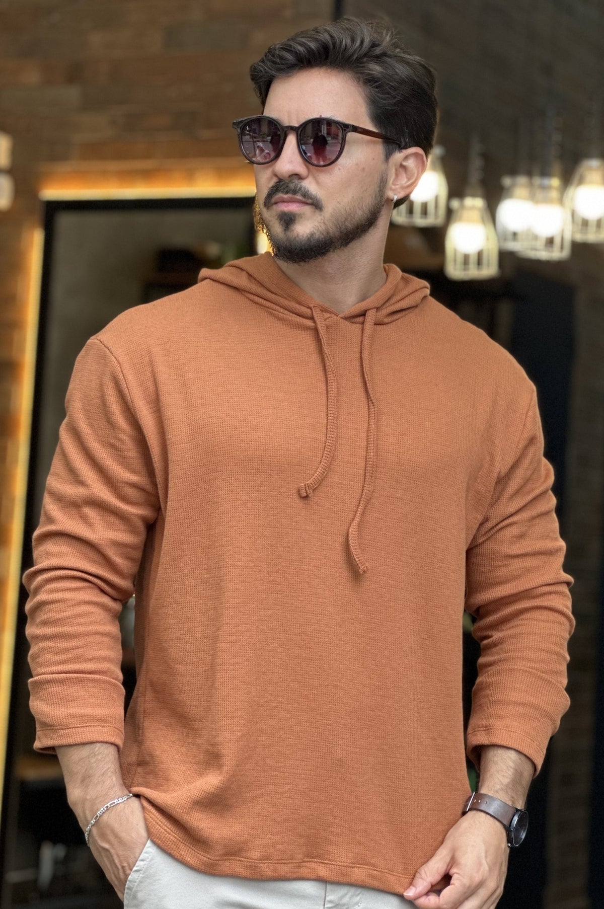 Moletom Texturizada Terracota Eleven