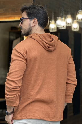 Moletom Texturizada Terracota Eleven