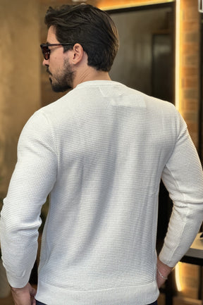 Suéter Texturizado Off White DLZ