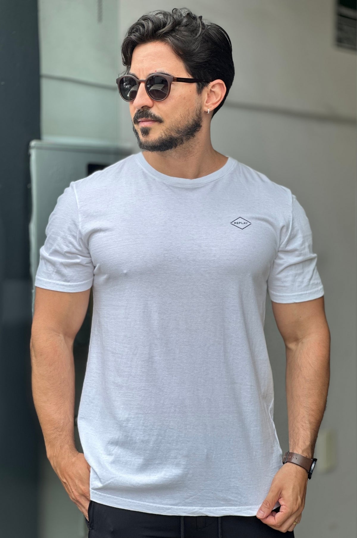 Camiseta Branca Replay
