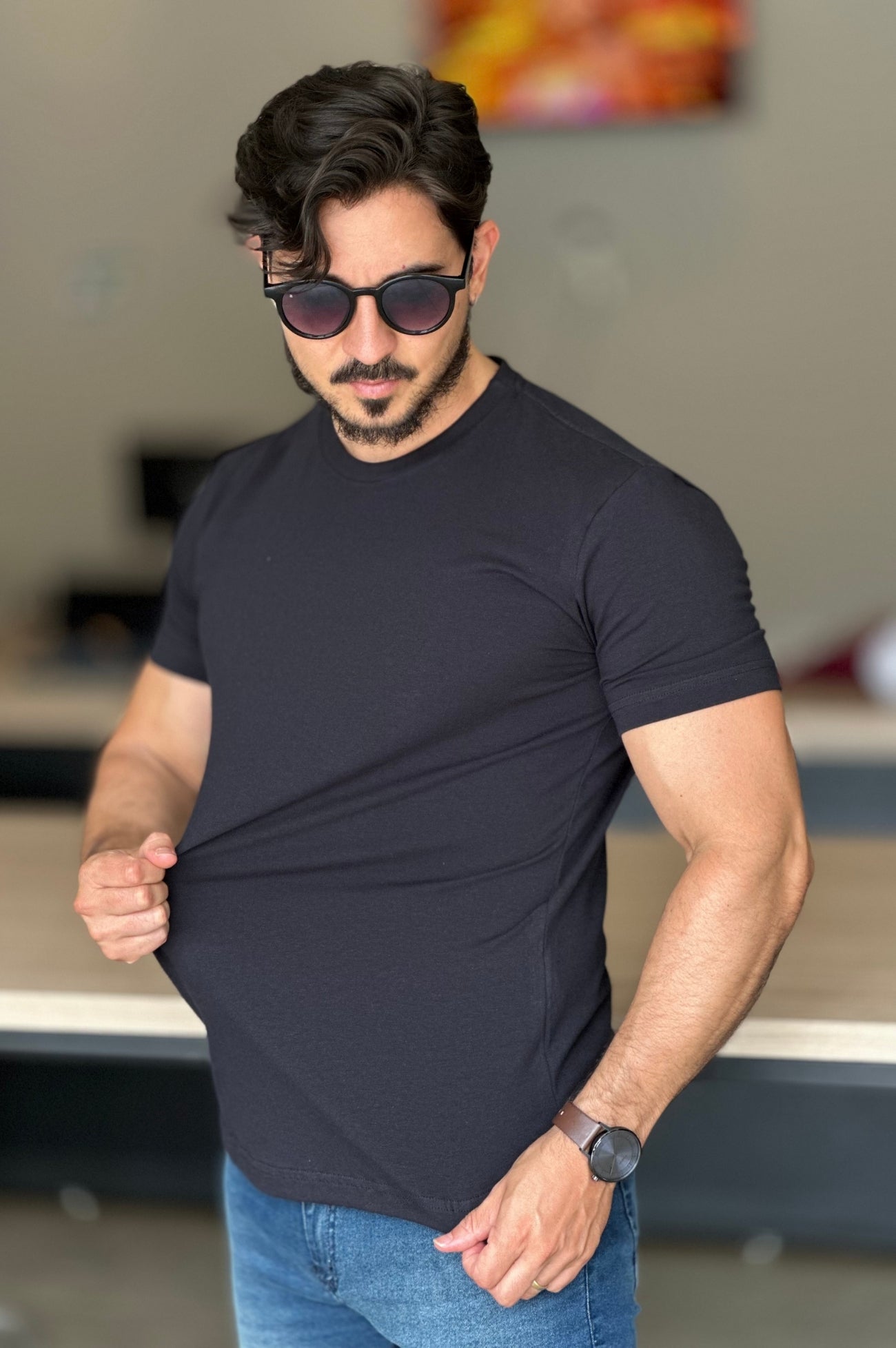 Camiseta Cotton Premium Preta King&Joe