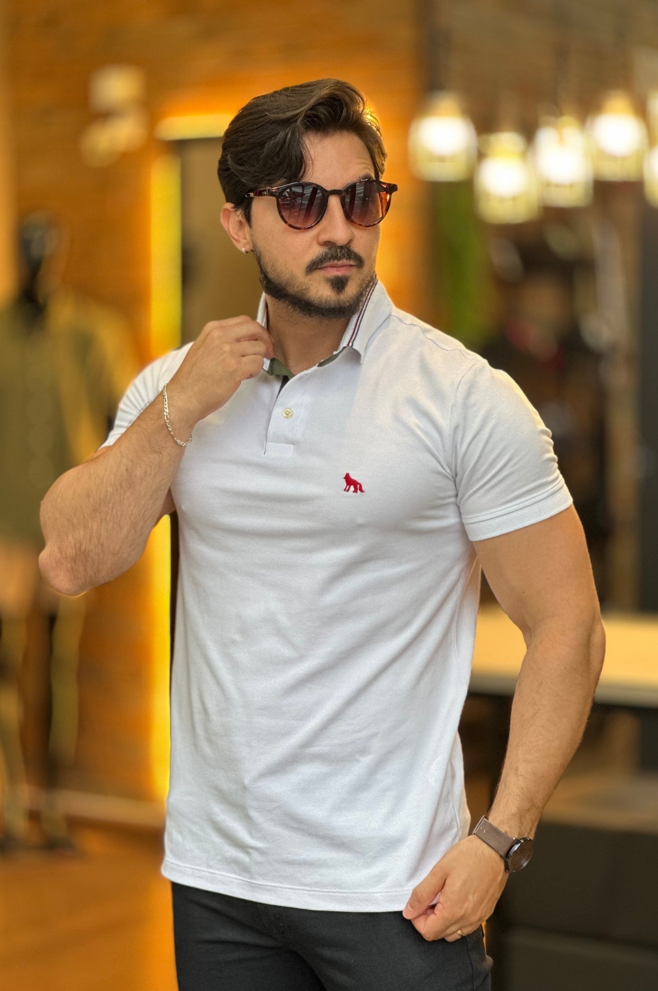 Polo Branca Acostamento