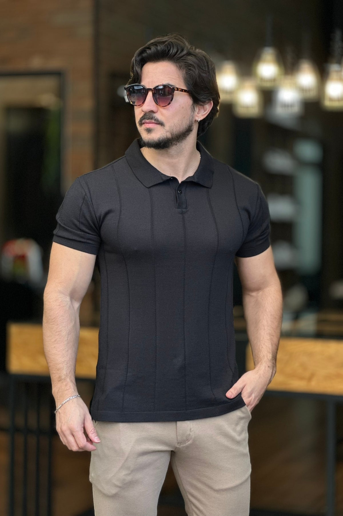Polo Tricot Ankor Preto