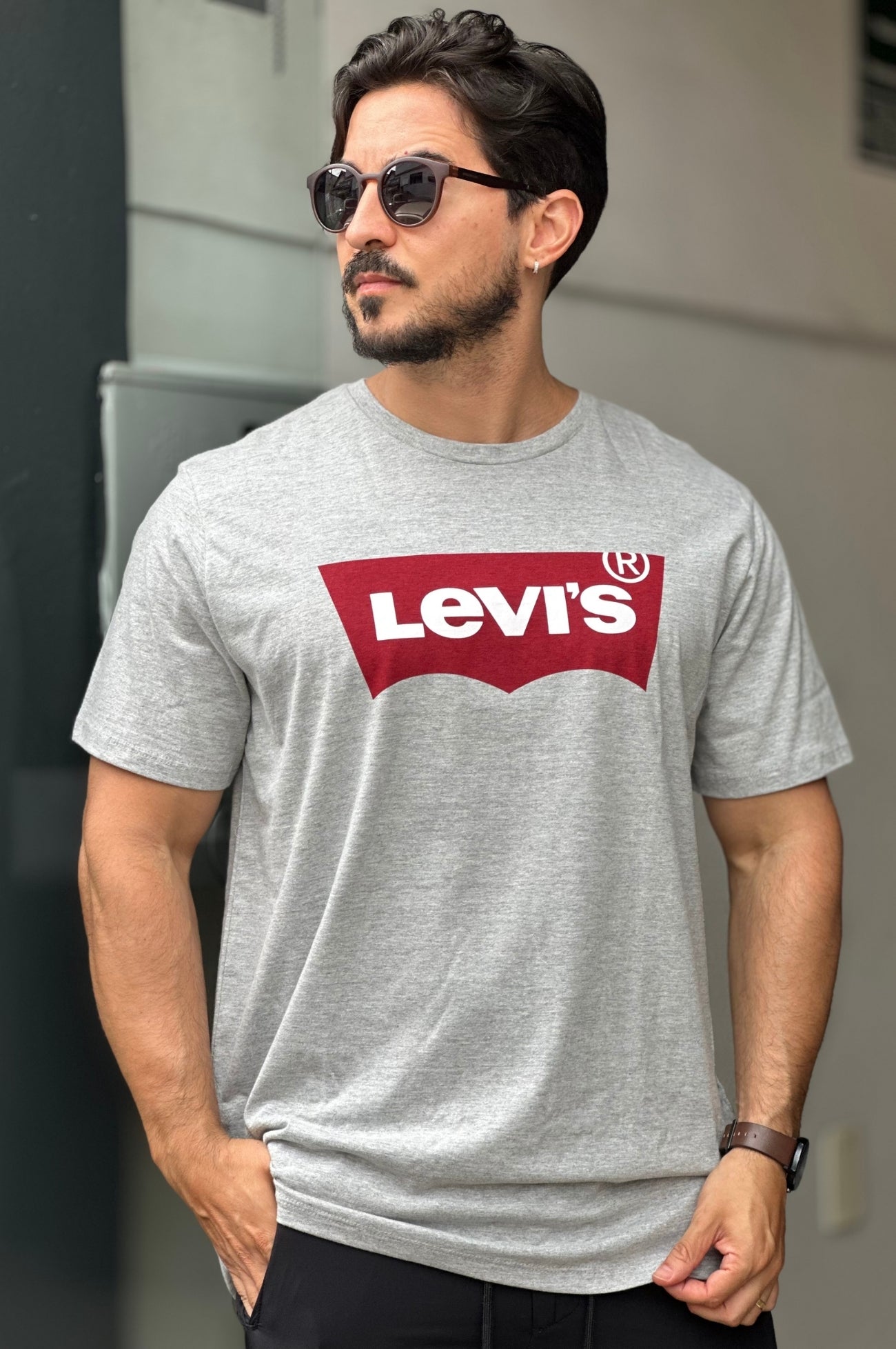 Camiseta Cinza Levis