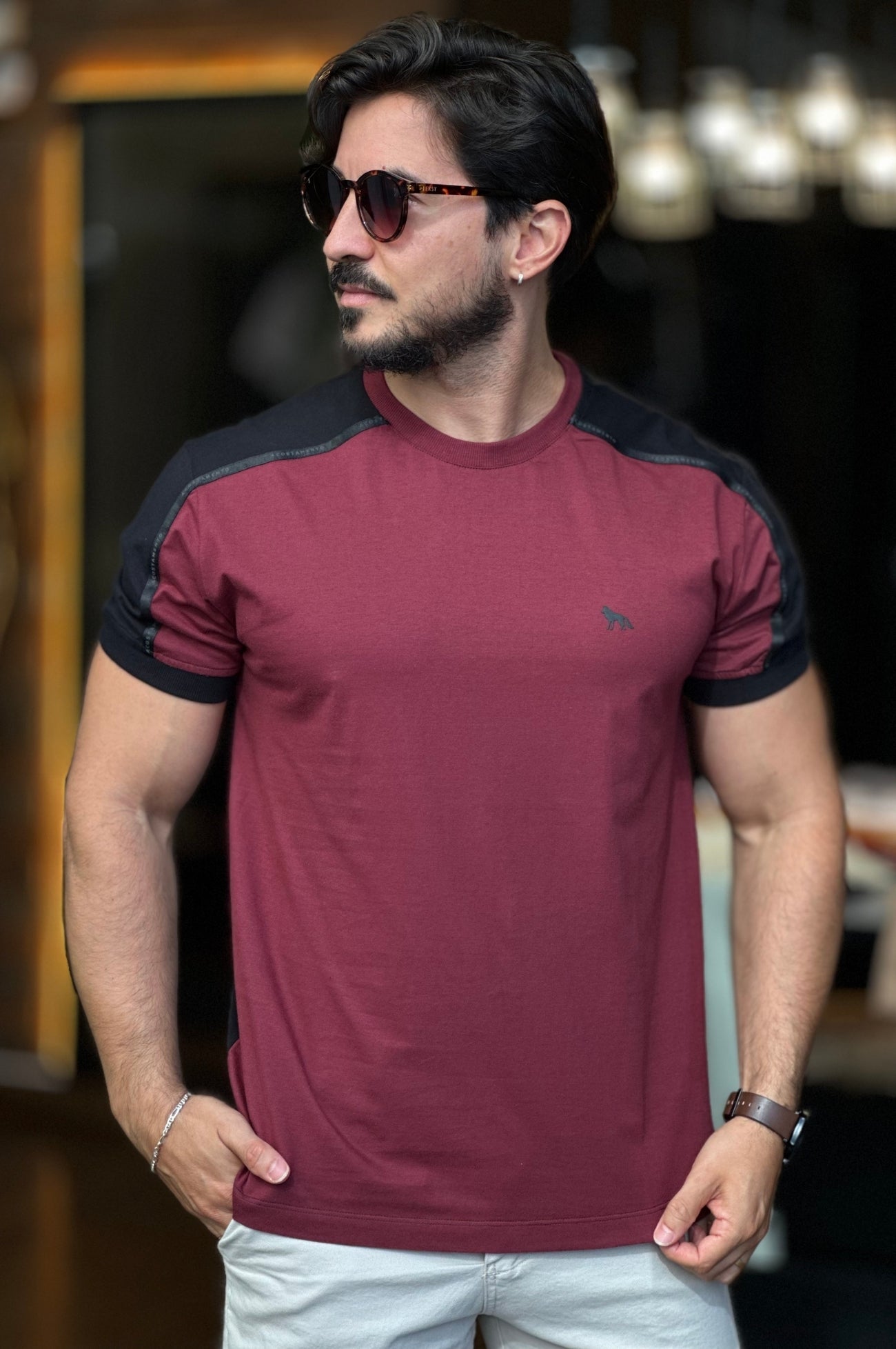 Camiseta Vinho Acostamento