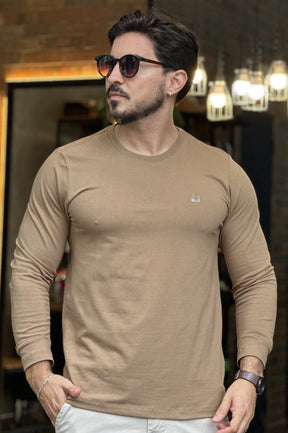 Meia Estação com Elastano Marrom DLZ