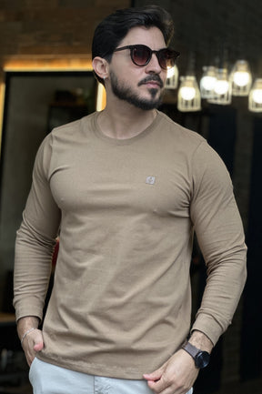 Meia Estação com Elastano Marrom DLZ