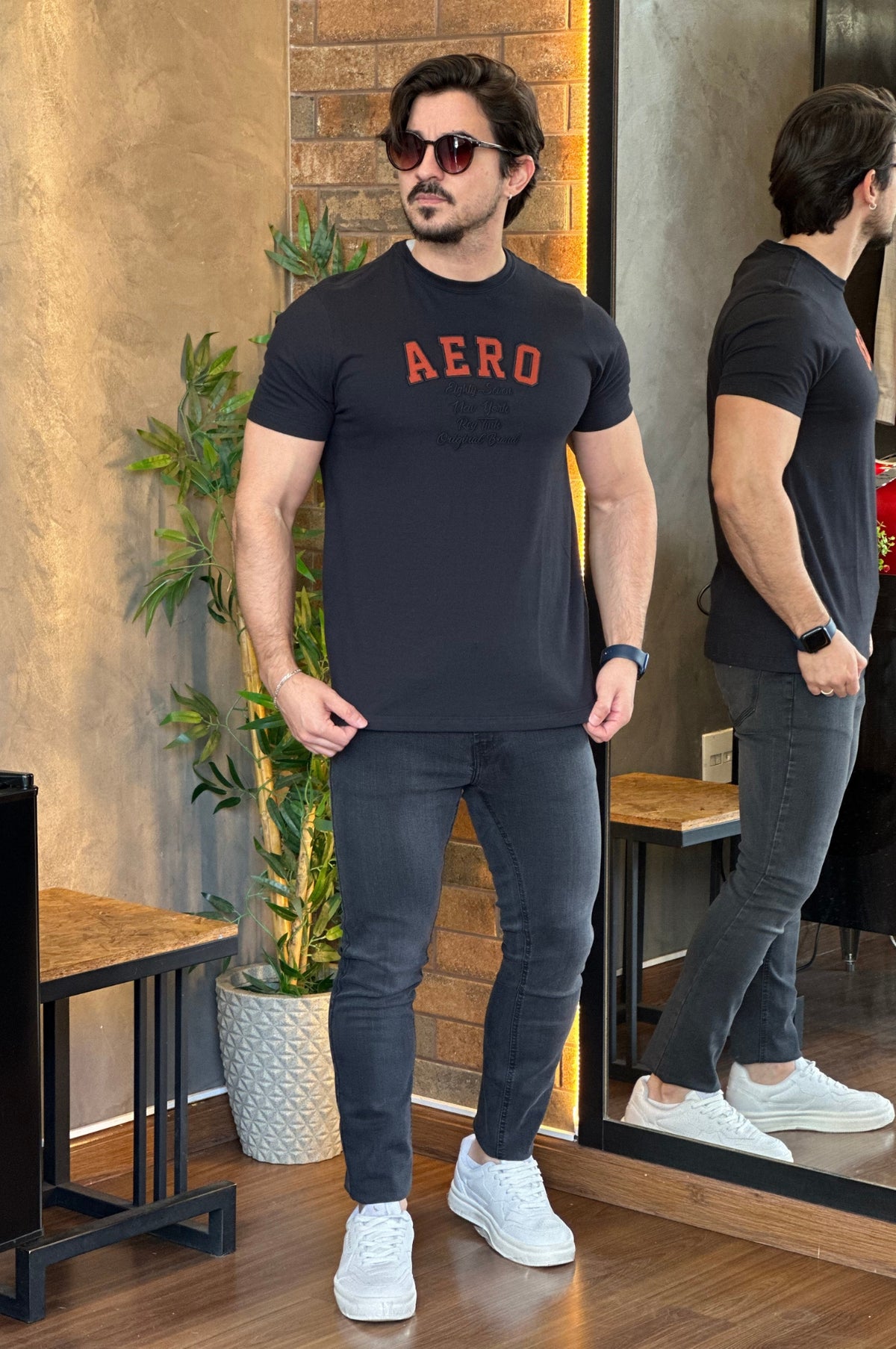Camiseta Logo Bordada Aeropostale