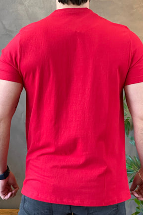 Camiseta Logo Bordada Aeropostale Vermelha
