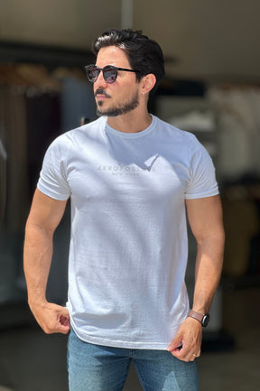 Camiseta Branca Aeropostale