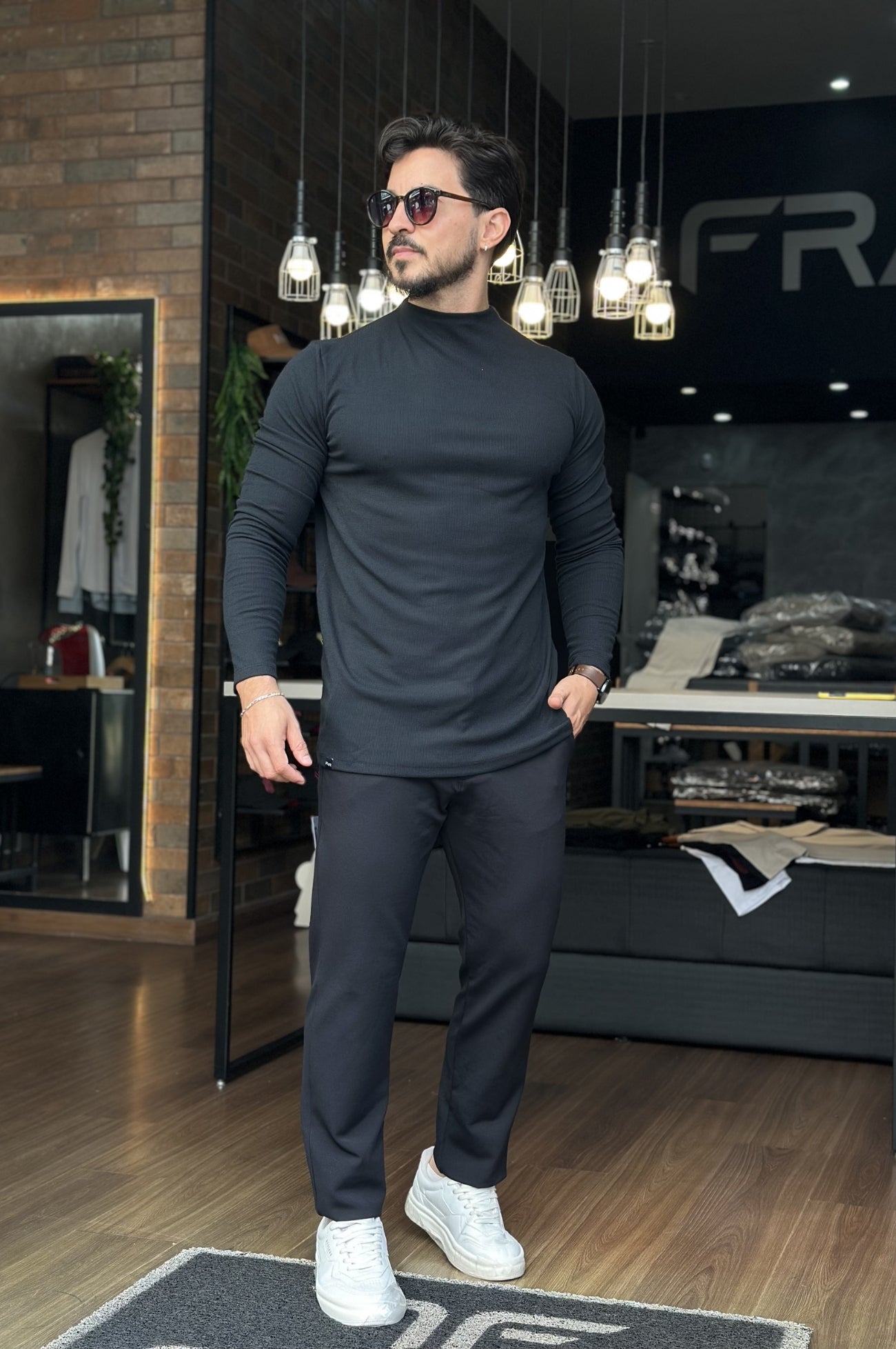 Gola Média Manga Longa M Artt