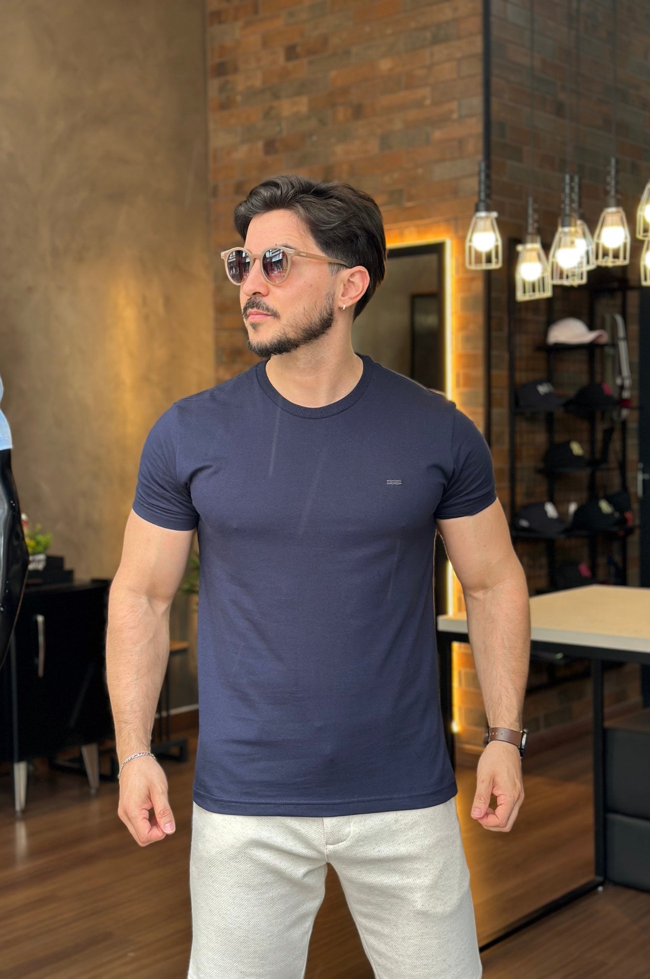 Camiseta Básica Bordada King&Joe