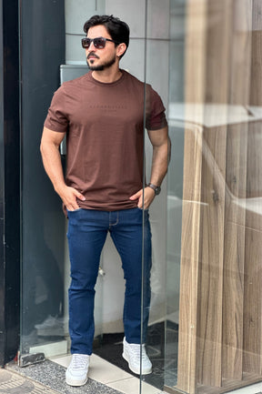 Camiseta Marrom Aeropostale