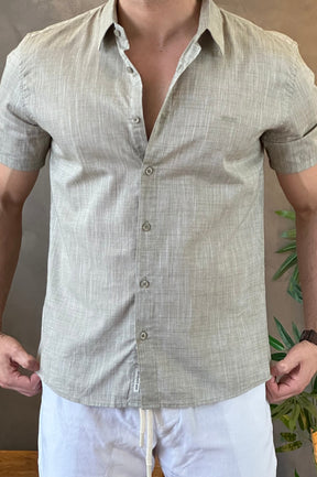 Camisa Manga Curta Verde King&Joe
