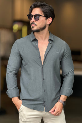 Camisa Social Verde MPollo
