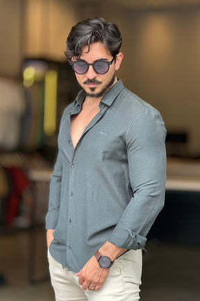 Camisa Social Verde MPollo