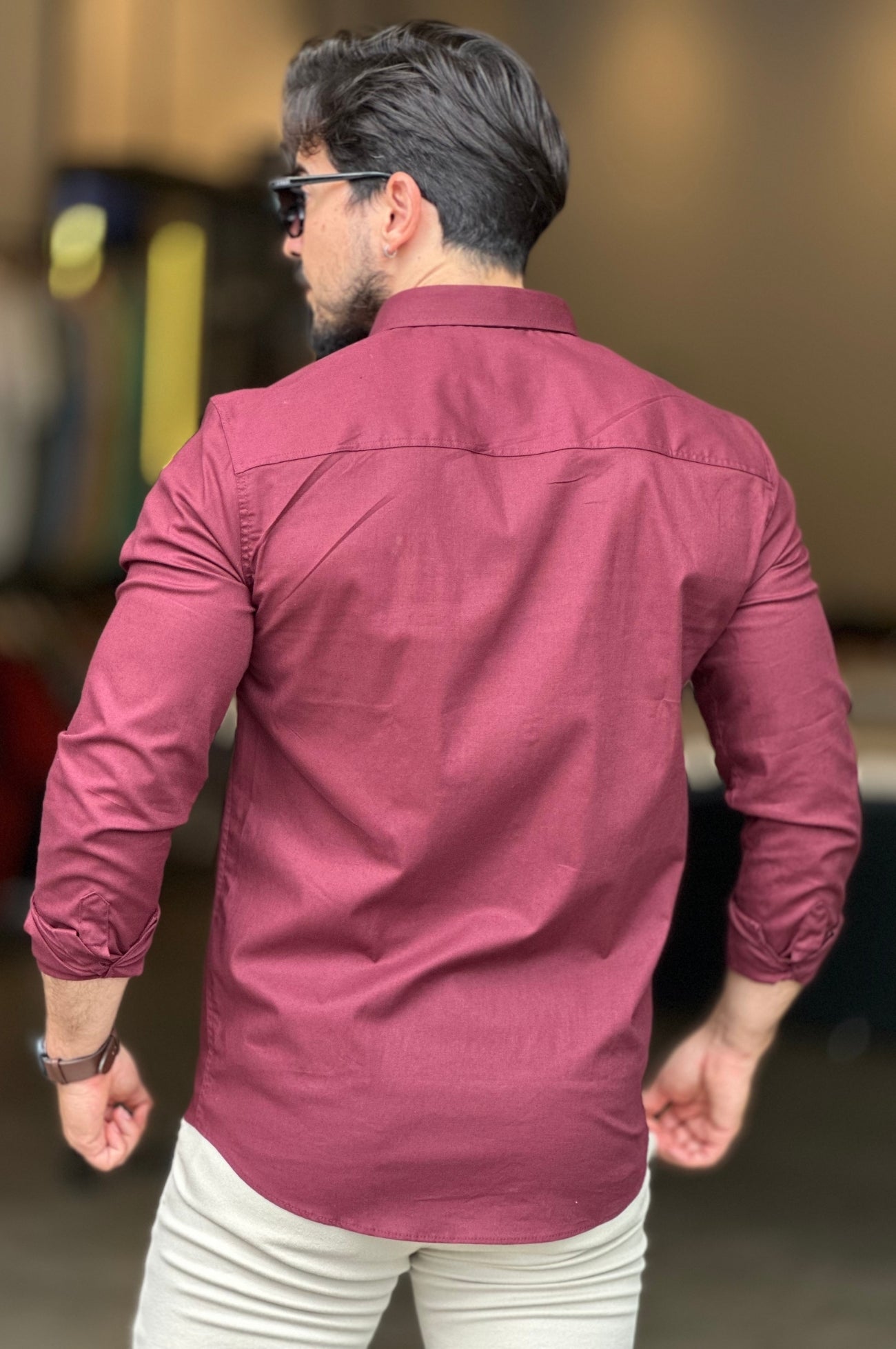 Camisa Social Algodão com Elastano Sibra