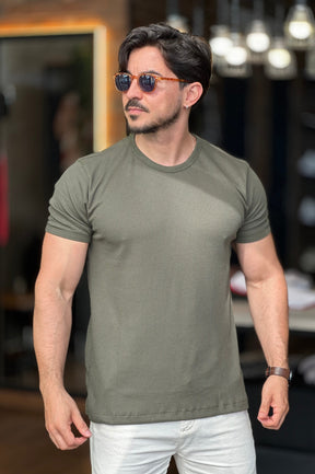 Camiseta Texturizada Verde Ankor