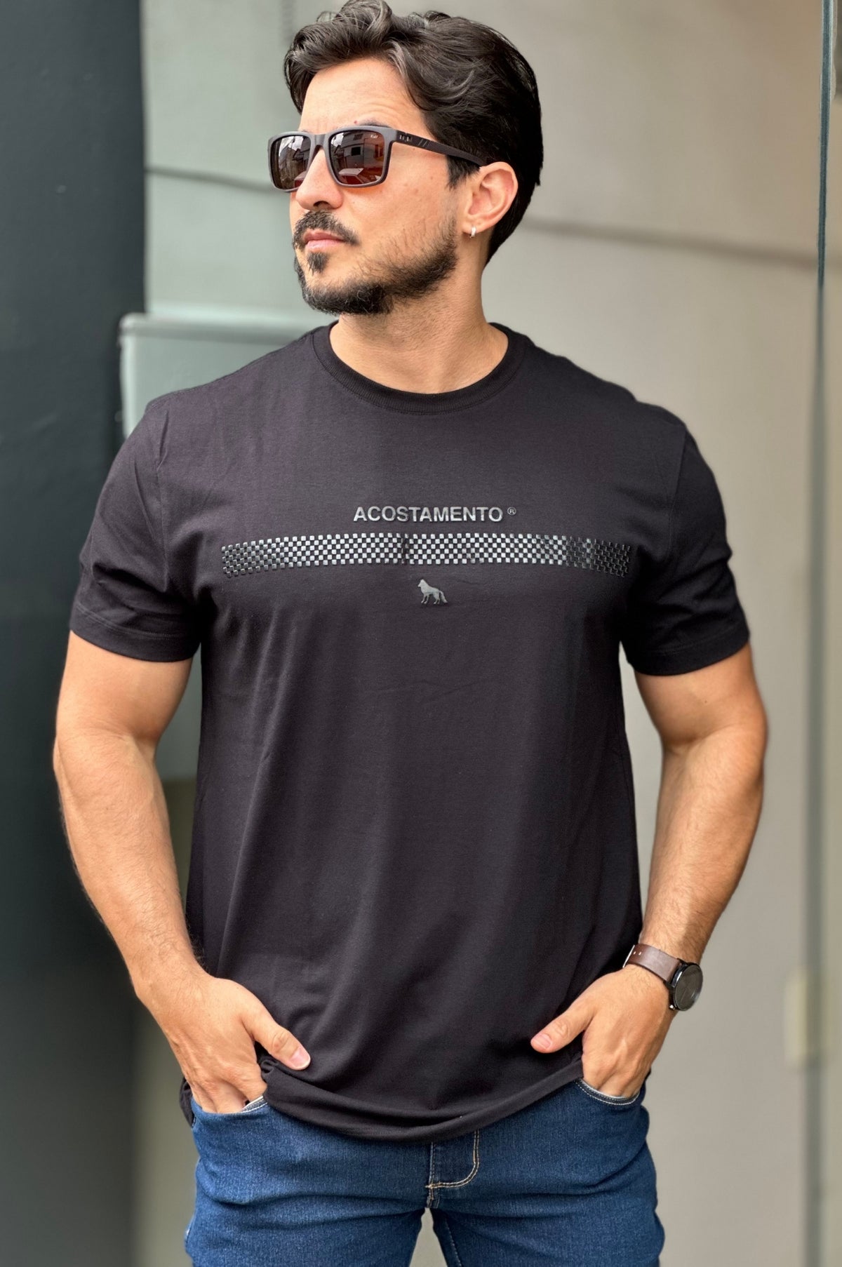 Camiseta Preta Acostamento