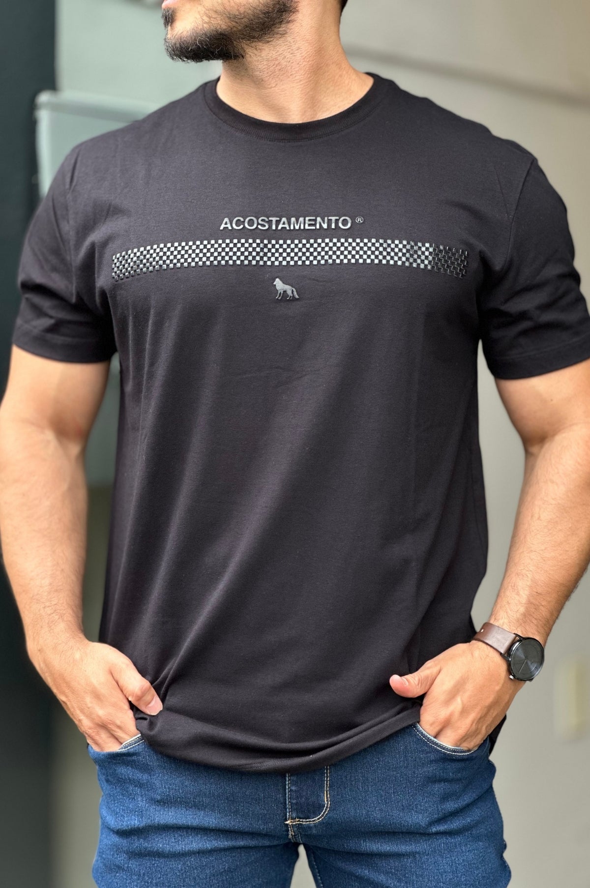 Camiseta Preta Acostamento