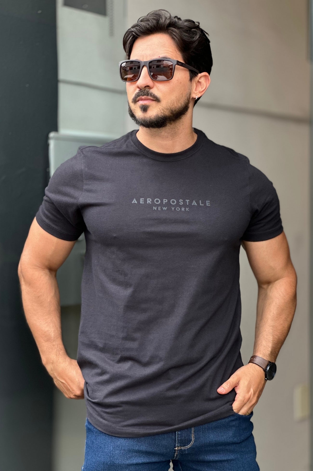 Camiseta Preta Aeropostale