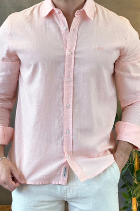 Camisa Linho King&Joe Rosa