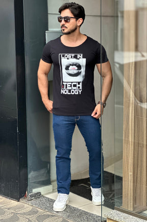Camiseta Preta Âncora