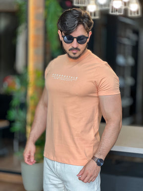Camiseta laranja Aeropostale