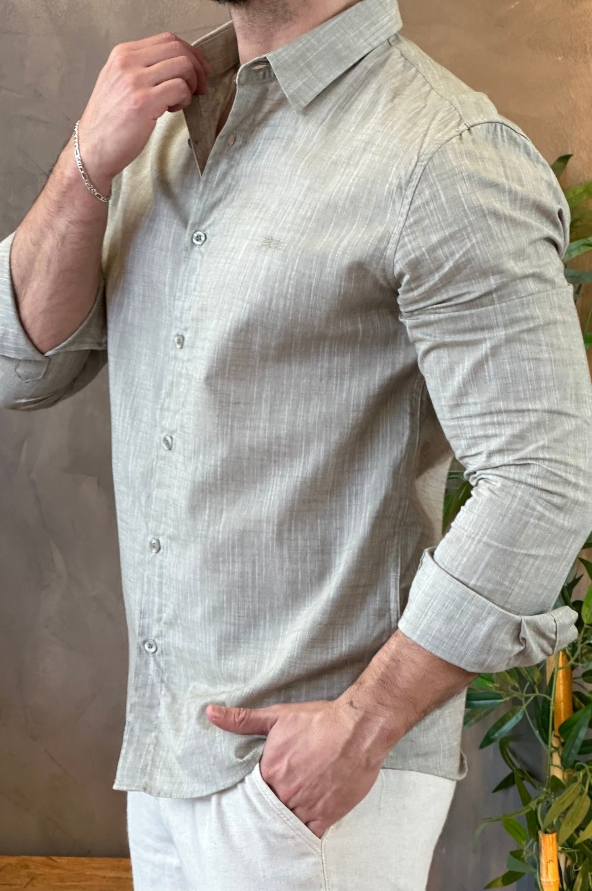 Camisa Linho King&Joe Verde