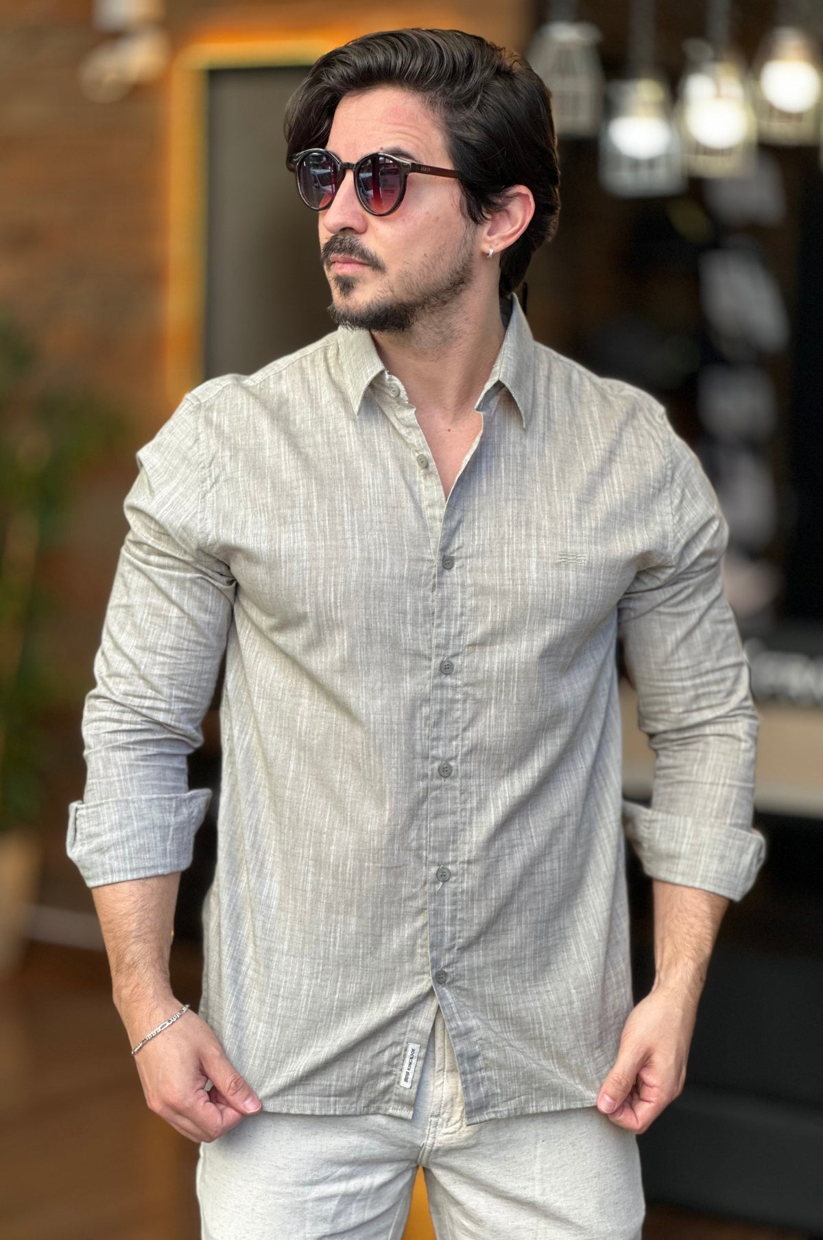 Camisa Linho King&Joe Verde