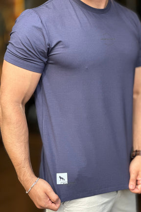 Camiseta Azul Modal Acostamento