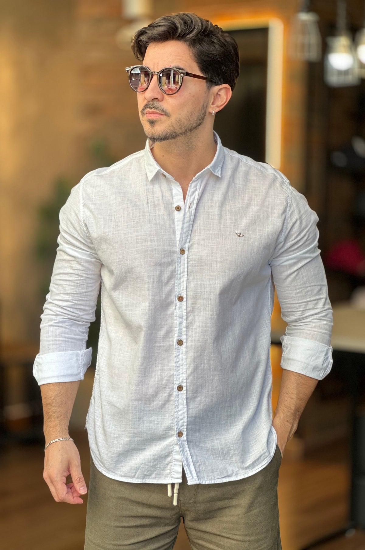 Camisa Flame Branca Docthos