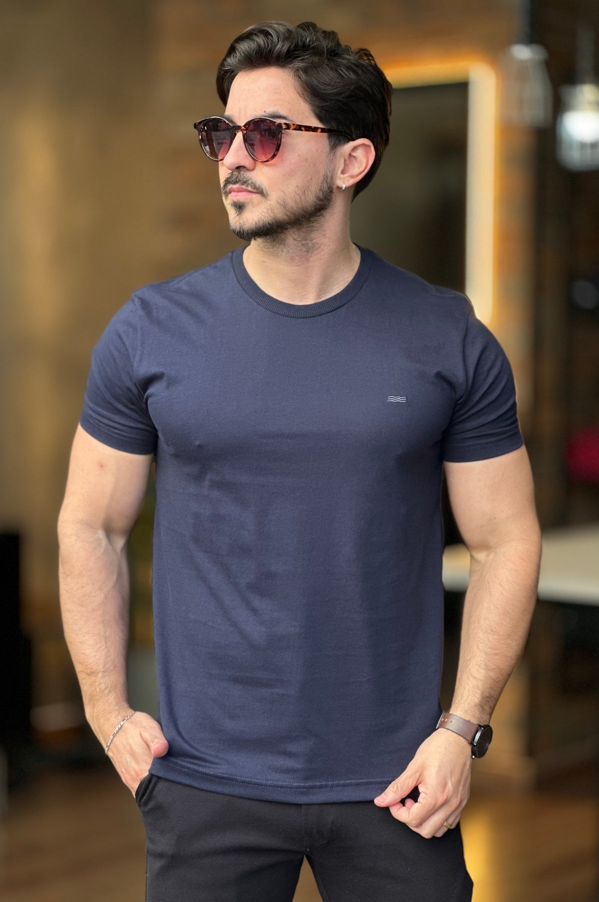 Camiseta Básica Bordada King&Joe