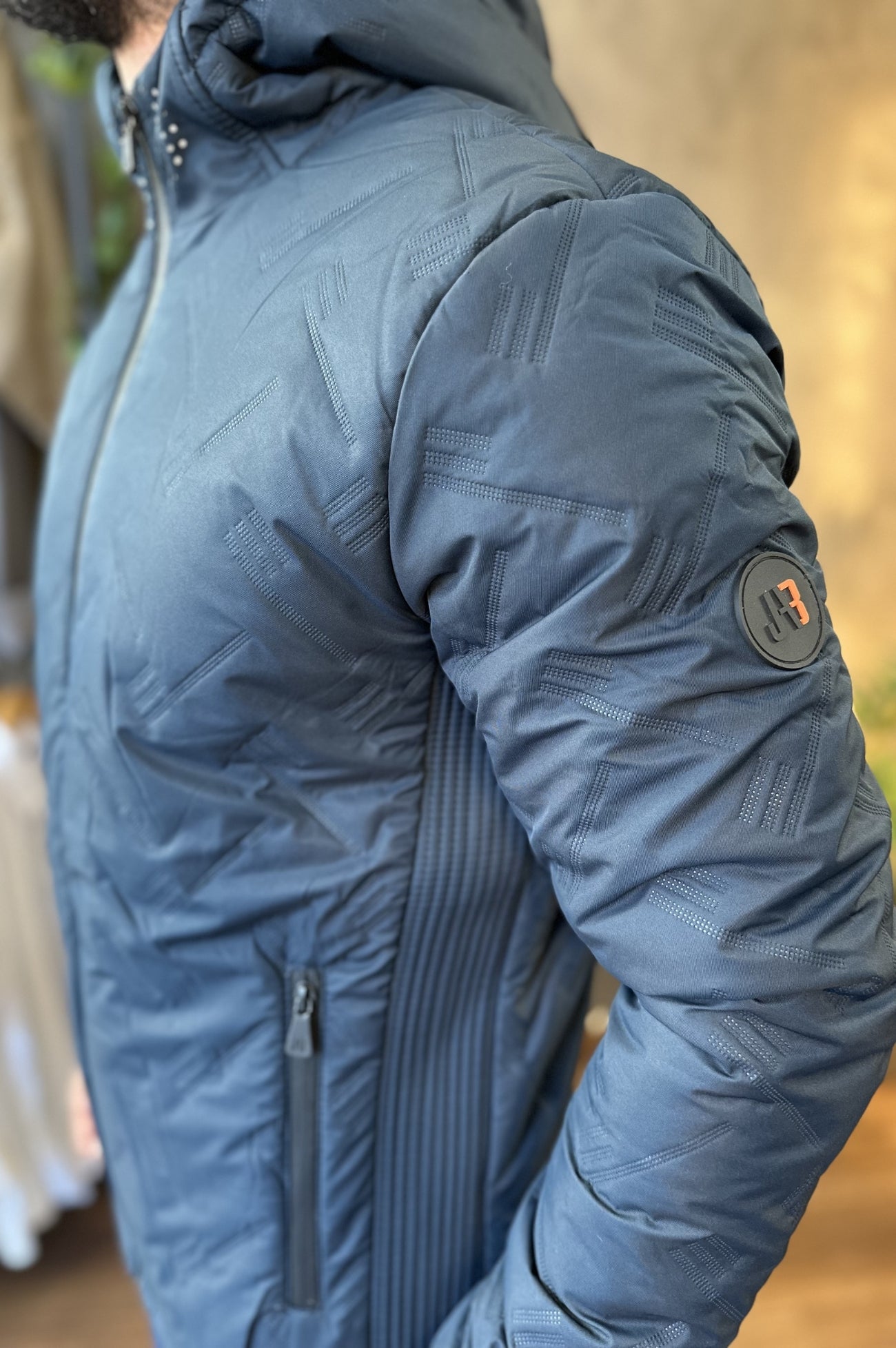 Jaqueta Puffer Azul JAB