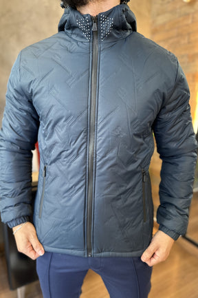 Jaqueta Puffer Azul JAB