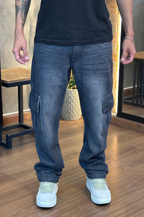 Calça Preta com Bolso Street