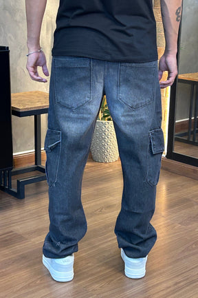 Calça Preta com Bolso Street