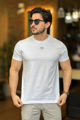 Camiseta lobo nas costas branca Acostamento