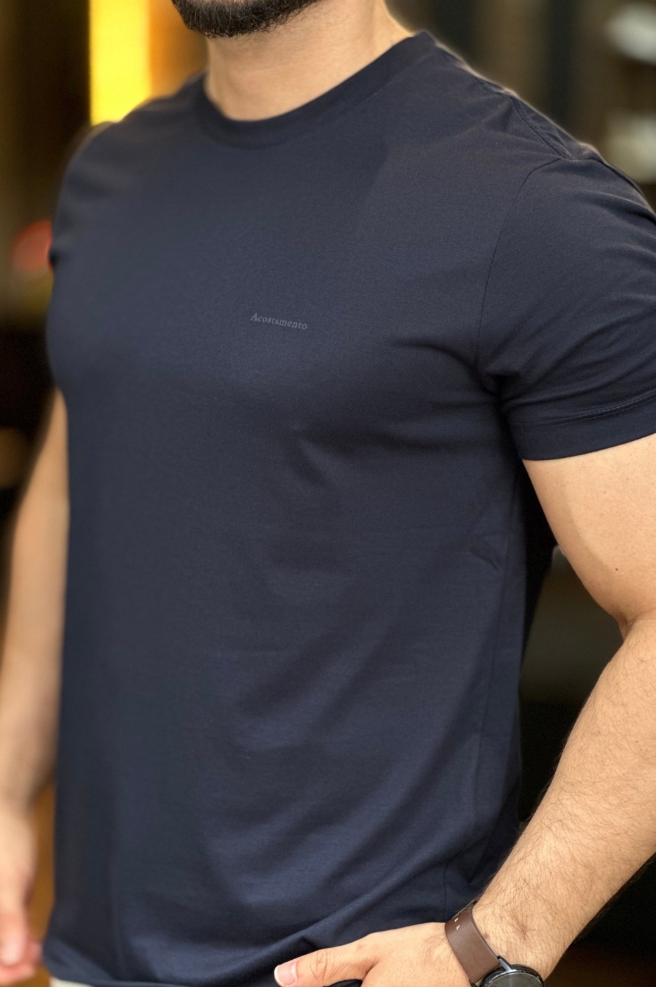 Camiseta Azul Marinho Acostamento