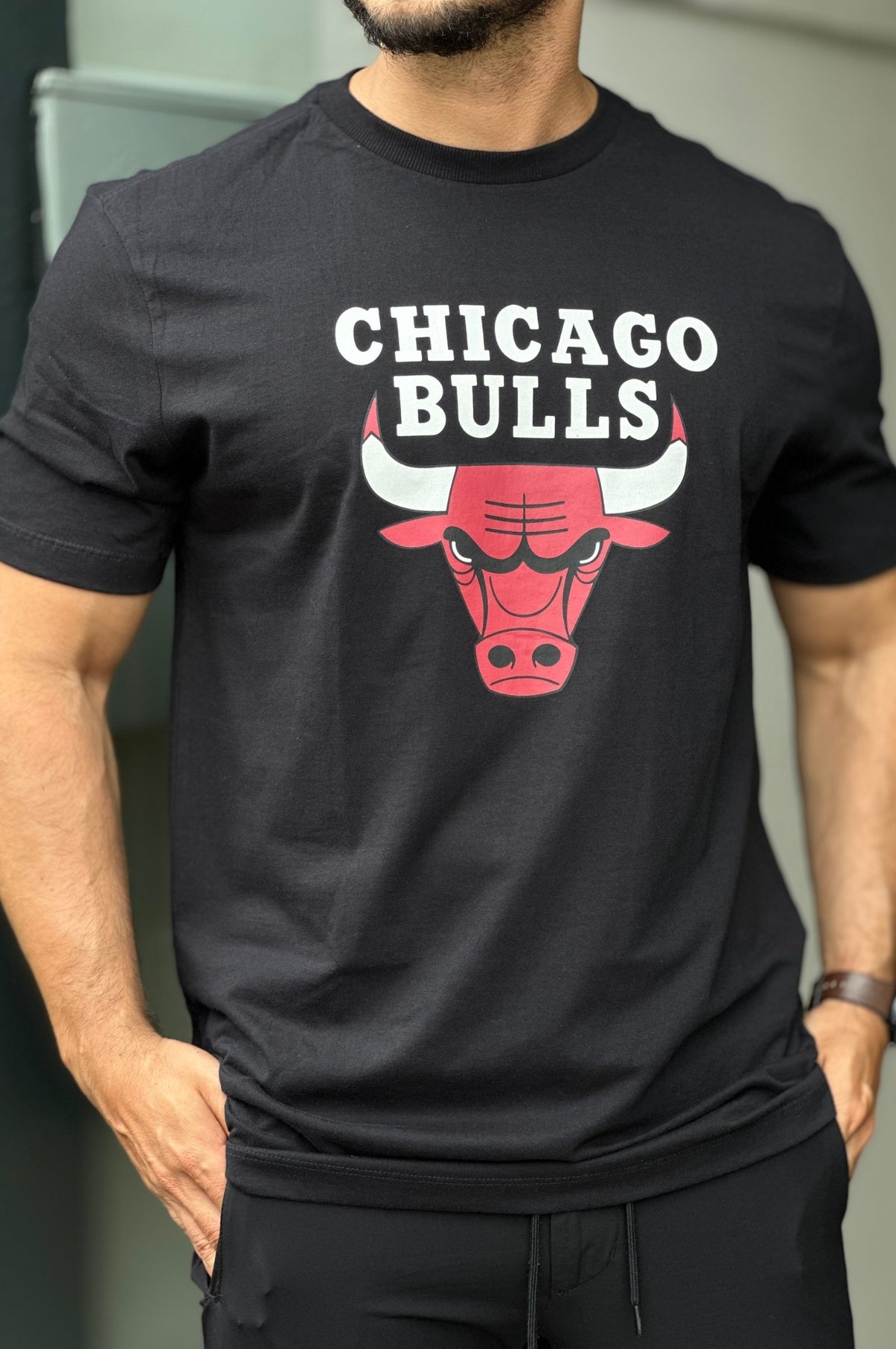 Camiseta Preta Chicago Bulls New Era