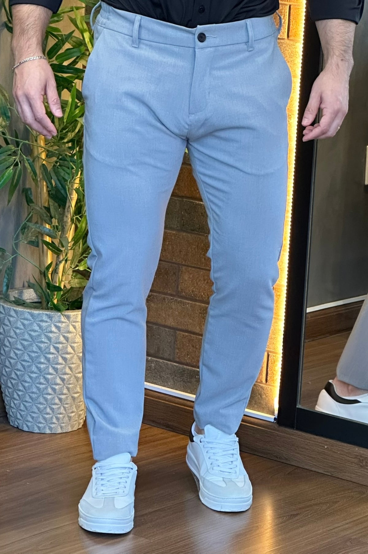 Calça Alfaiataria Cinza King&Joe