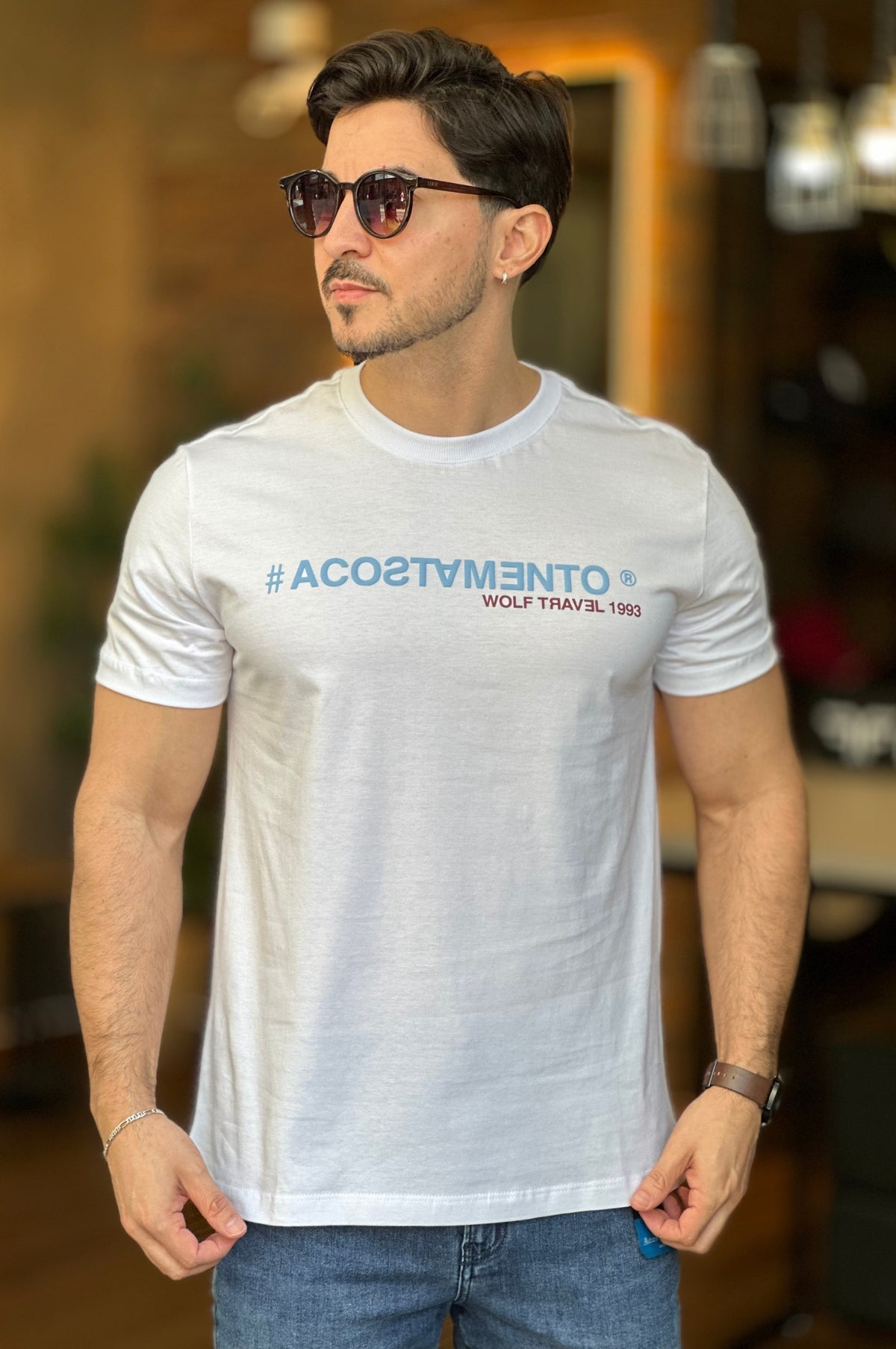 Camiseta Branca Acostamento