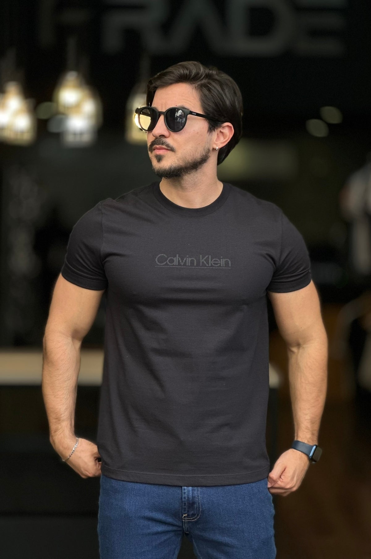 Camiseta Calvin Klein logo central