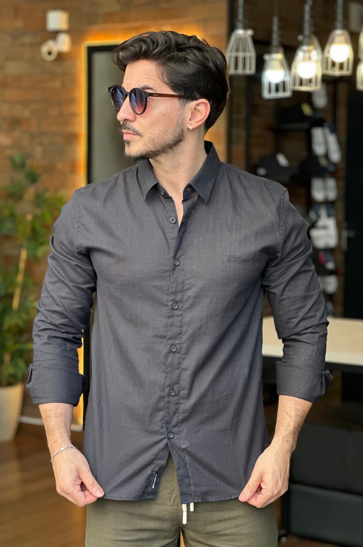 Camisa Flame Preta King&Joe