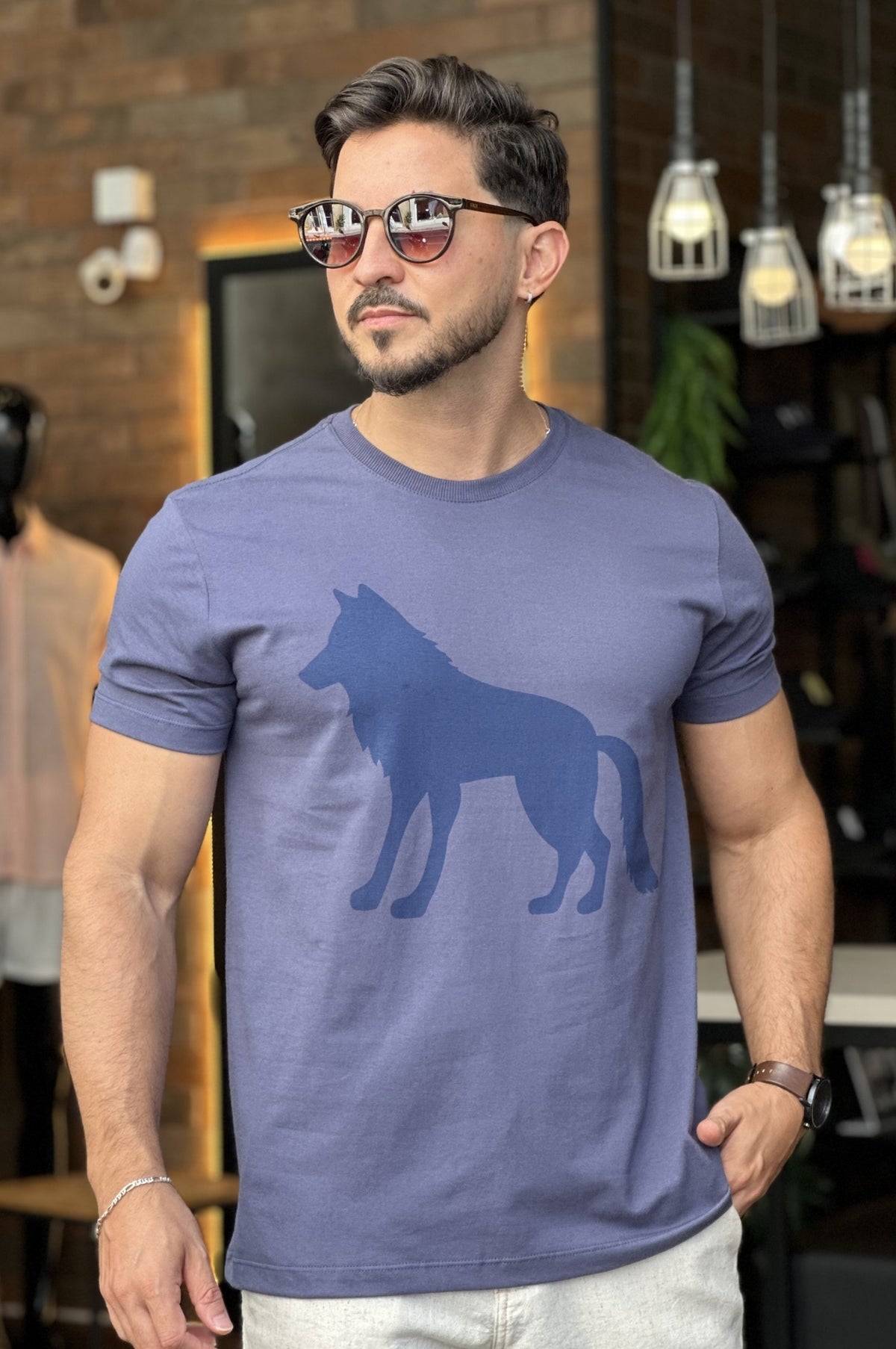 Camiseta Lobo Azul Acostamento