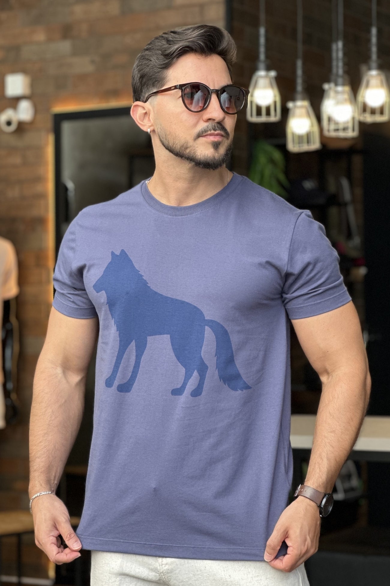Camiseta Lobo Azul Acostamento