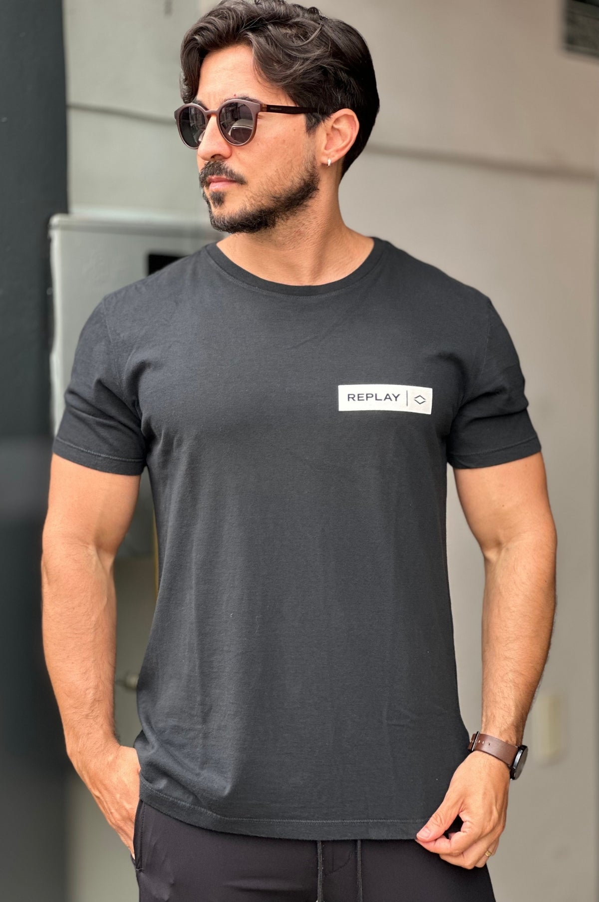 Camiseta Preta Replay