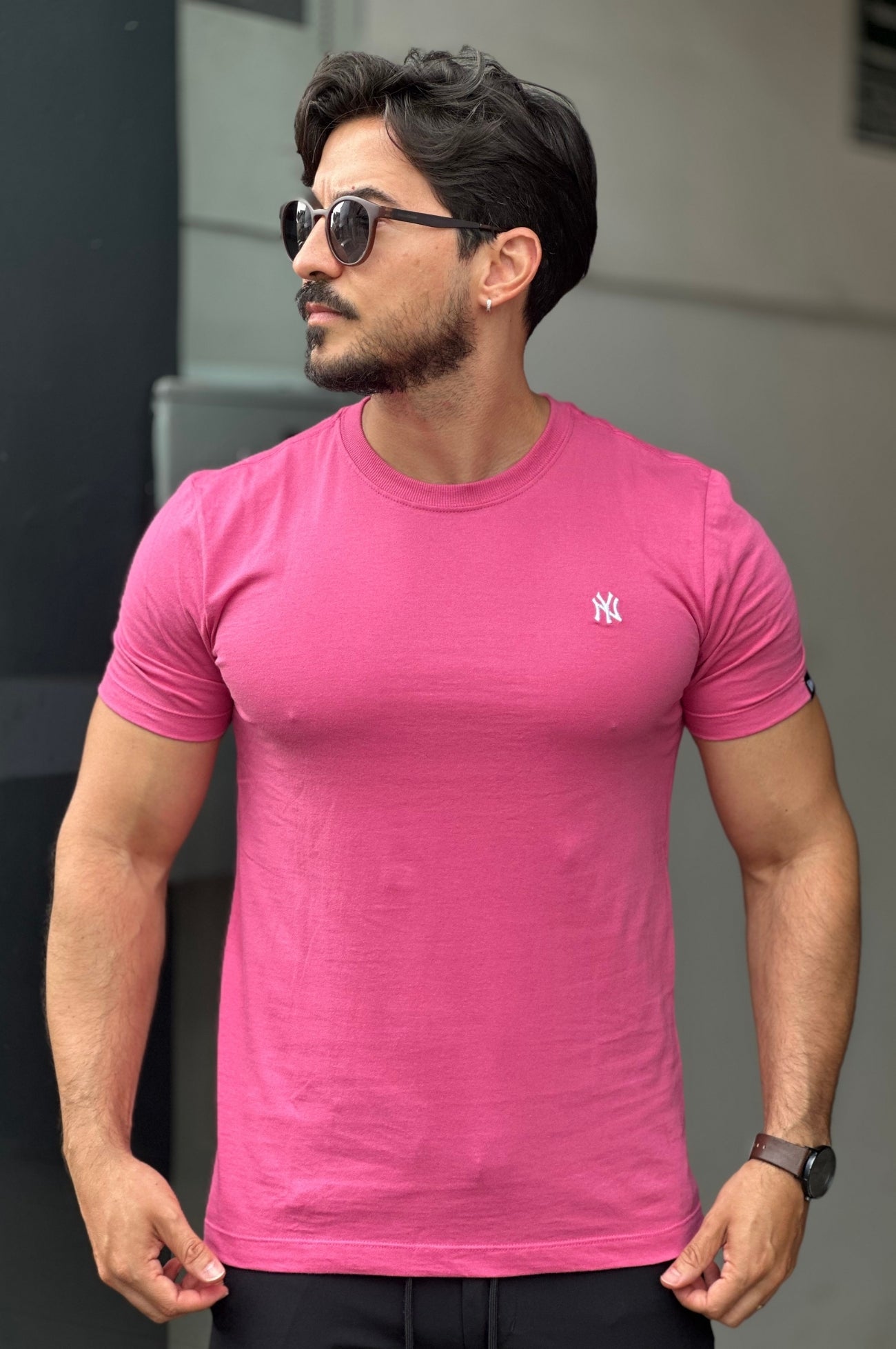 Camiseta Rosa New Era
